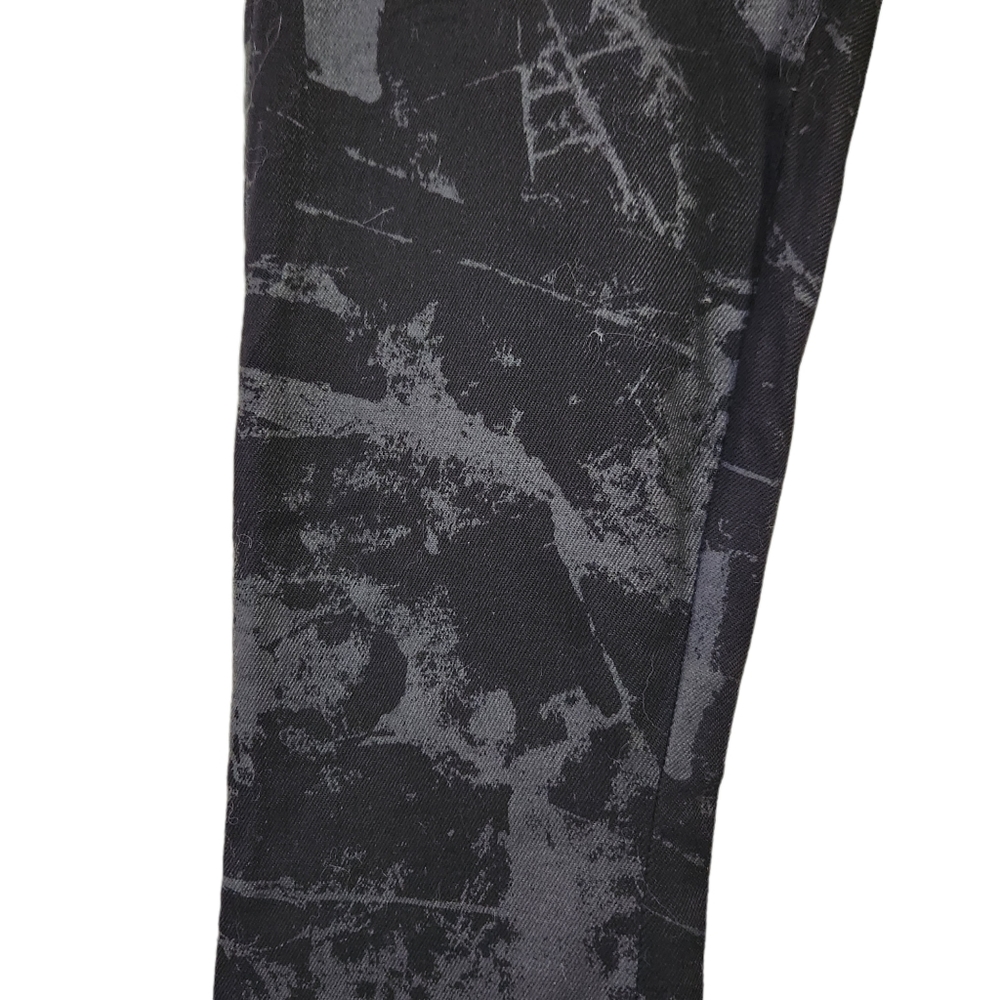 Helmut Lang Black Marble Twill coated pull on pants size 26 - Picture 9 of 10